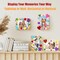 24-Pack DIY Wooden Picture Frame Painting Craft Kit – Unfinished 4x6 Inch Photo Frames with Rhinestone & Glitter Foam Stickers for Creative Decorating